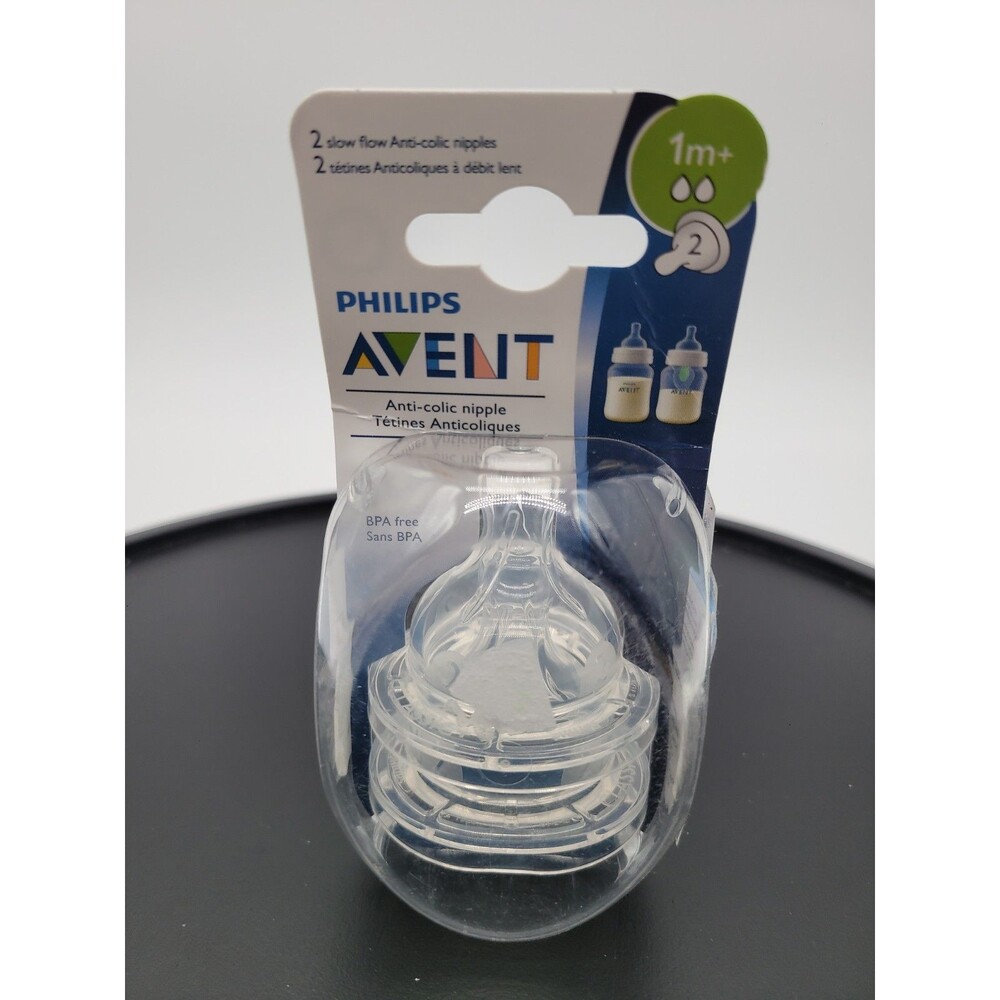 Philips Avent Natural First Flow Nipple, 2 Pack, 1 Month + (BRAND NEW, SEALED)